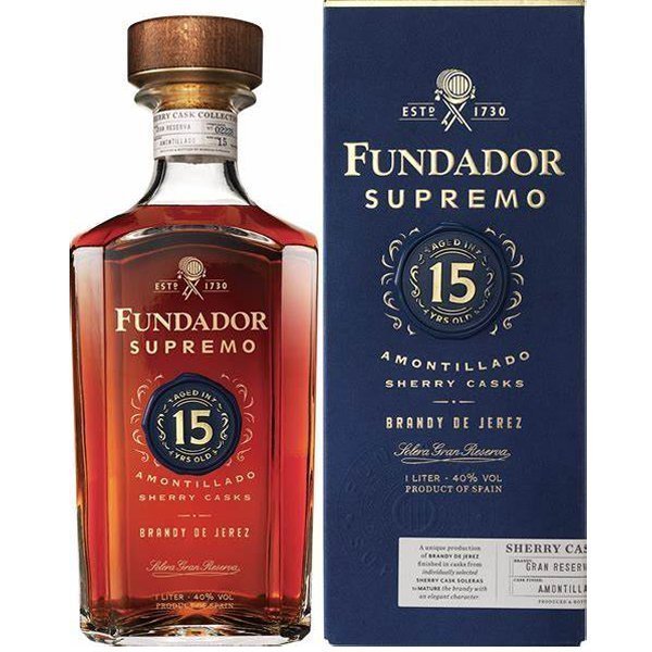 Brandy Fundador 15 años Litro