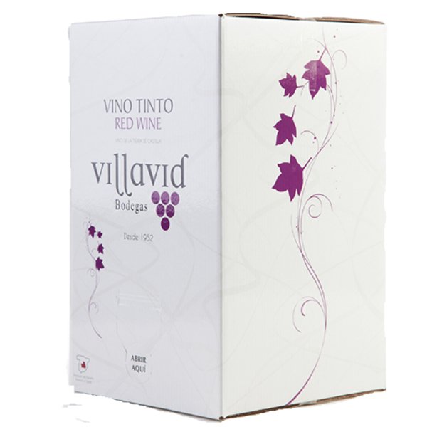 Bag In Box Villavid tinto 15 Litros