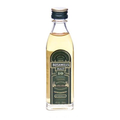 Miniatura Whisky Buschmill 10 años 5 cl.