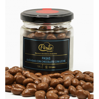 Pasas Bañadas Chocolate con leche 150 Gr