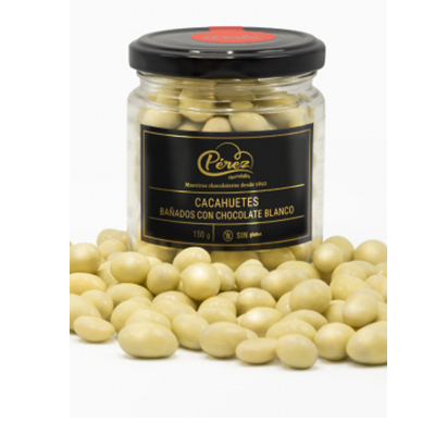 Cacahuete Bañado Chocolate Blanco 150 gr.