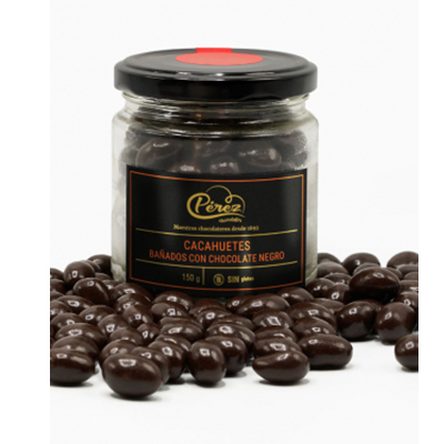 Cacahuetes Bañados Chocolate Negro 150 gr
